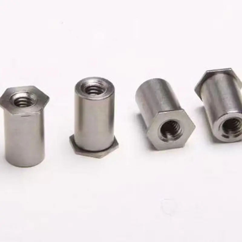 Specializing in the production of fastener hole pressure rivet nut column 3/stud hexagon head