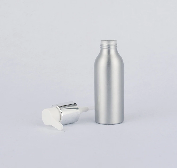 40ml 50ml 100ml 120ml 150ml 250ml 300ml Aluminum Cream Bottle With UV Lotion Pump