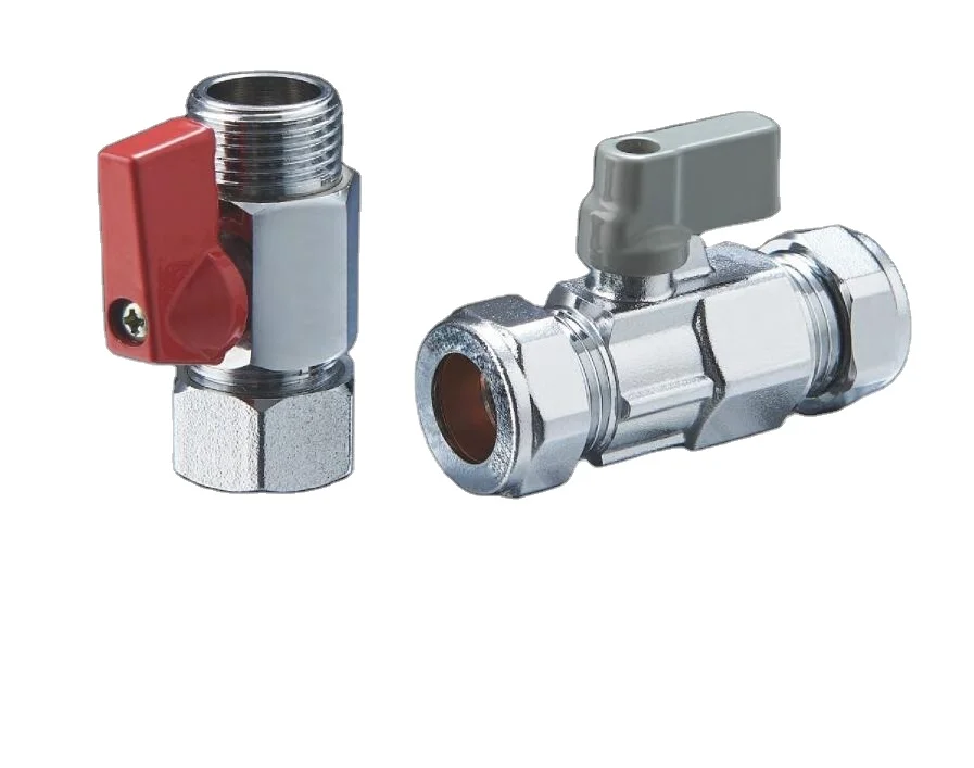 Chrome Plated Brass Radiator Mini Ball Valve