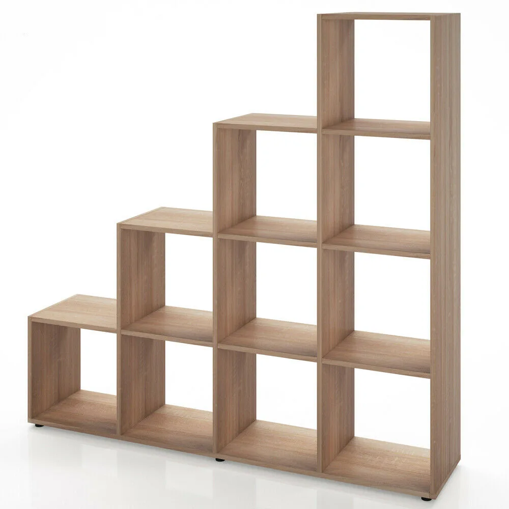 YQ Forever Wood Ladder Shelf Iron Bookshelf Design Wooden Bookshelf Display Shelf