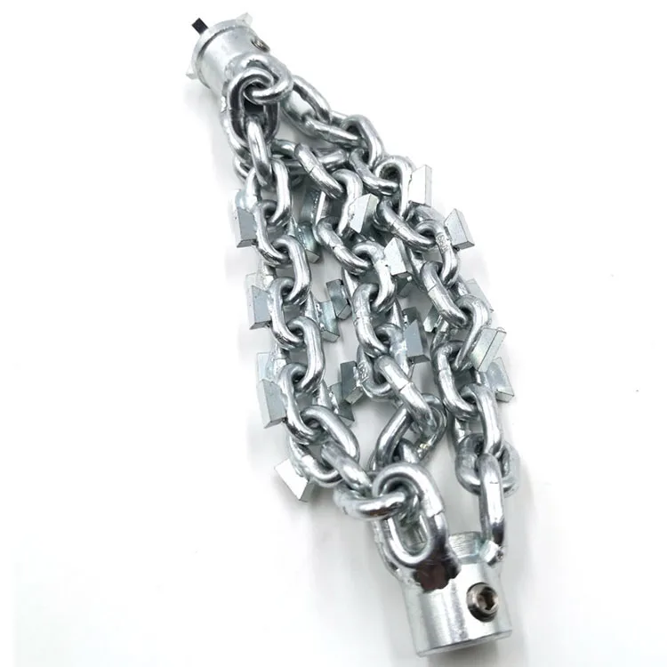 Hot Sale Flexible Shaft Cable Drain Cleaning Knocker Drain Clog Remover Dn125mm Pipe Cleaning Cutter 10mm With Drill-head