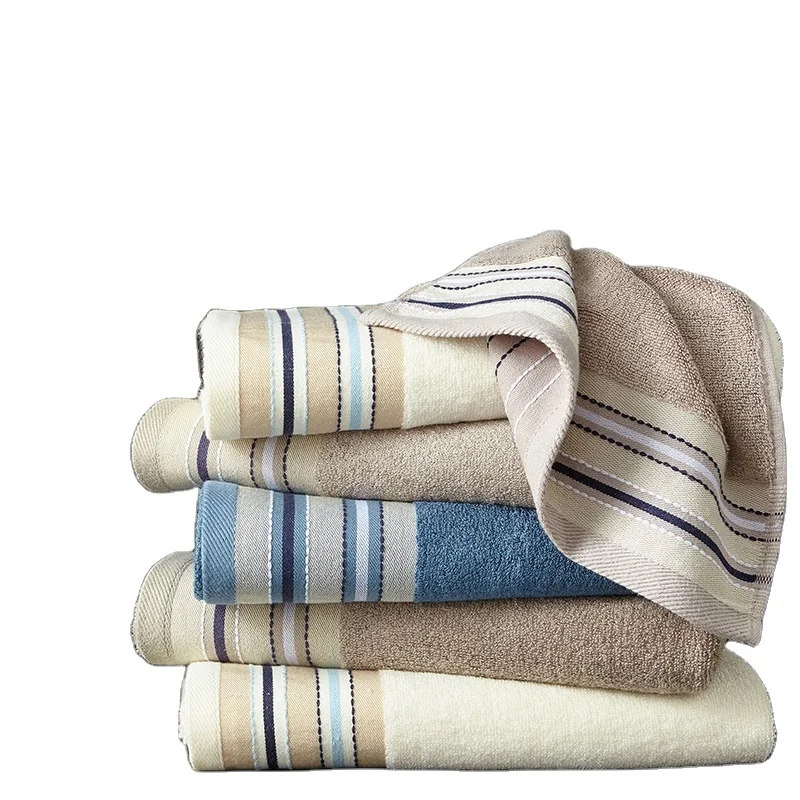 
Eco-Friendly bamboo fiber bath towels soft high quality customise bamboo bath towel 70x140 cm striped bath towel 