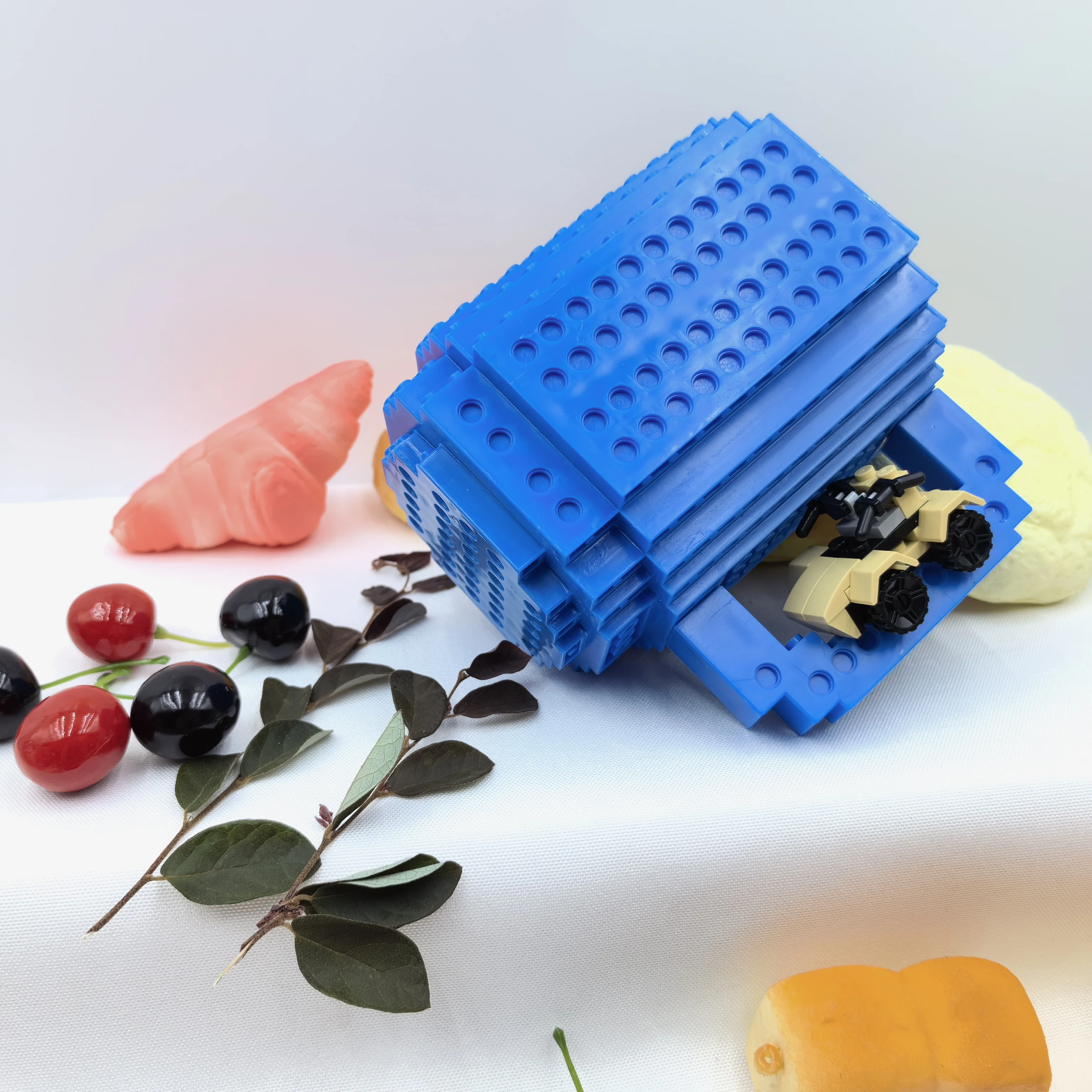 Build-on Brick Coffee Mug Funny DIY Novelty Cup with Building Blocks Creative for Kids Men Women Xmas Birthday