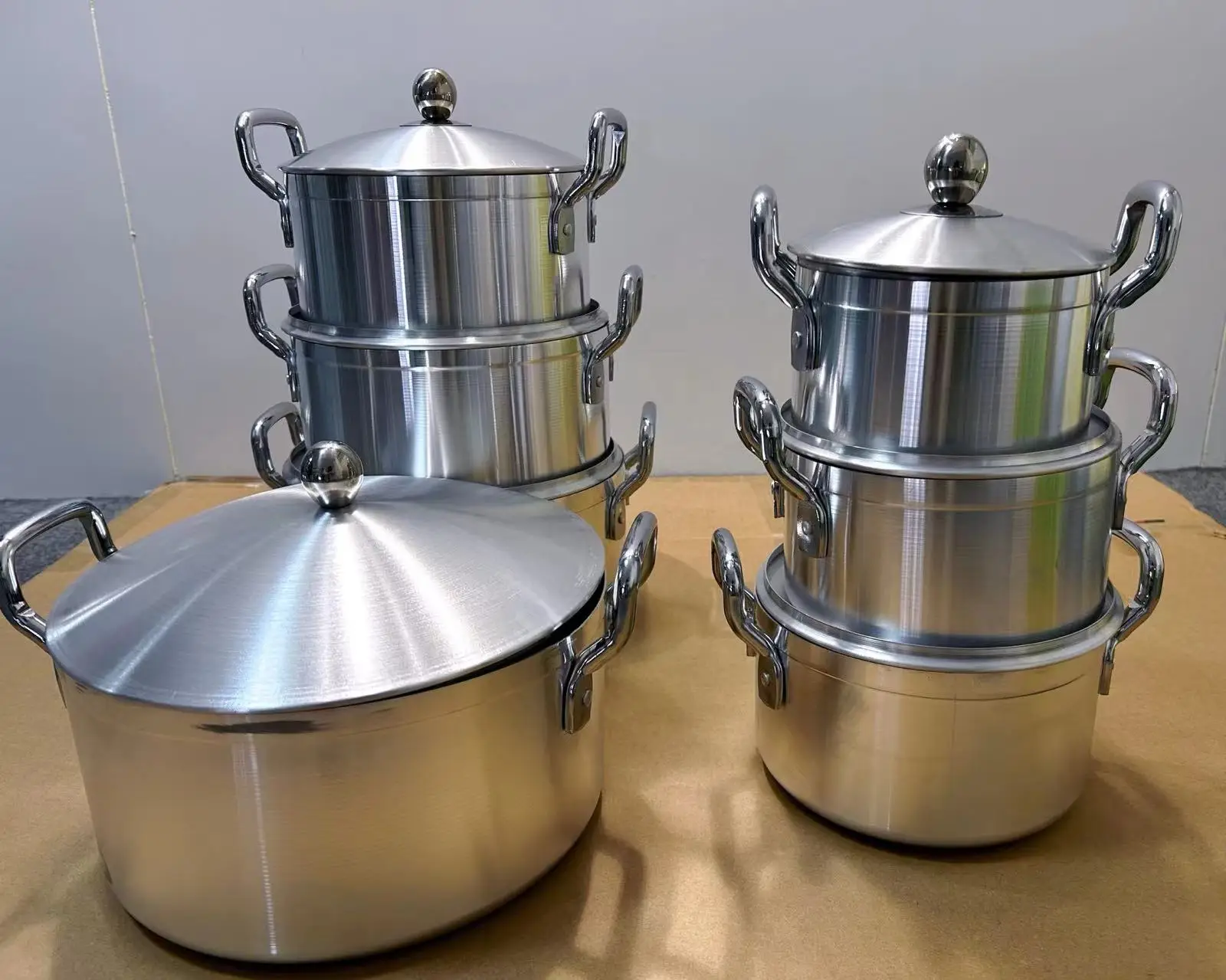 Classic Aluminium Alloy Non-Stick Panelas Cookware Set 14pcs 16cm 18cm 20cm 22cm 24cm 26cm 28cm Kitchen Cooking Pot Casserole