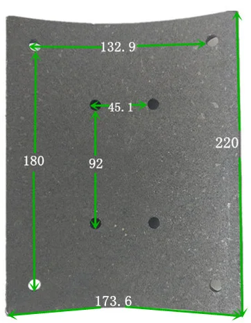 
Hot sale heavy duty truck auto part wva19581/19582 brake shoes brake lining 