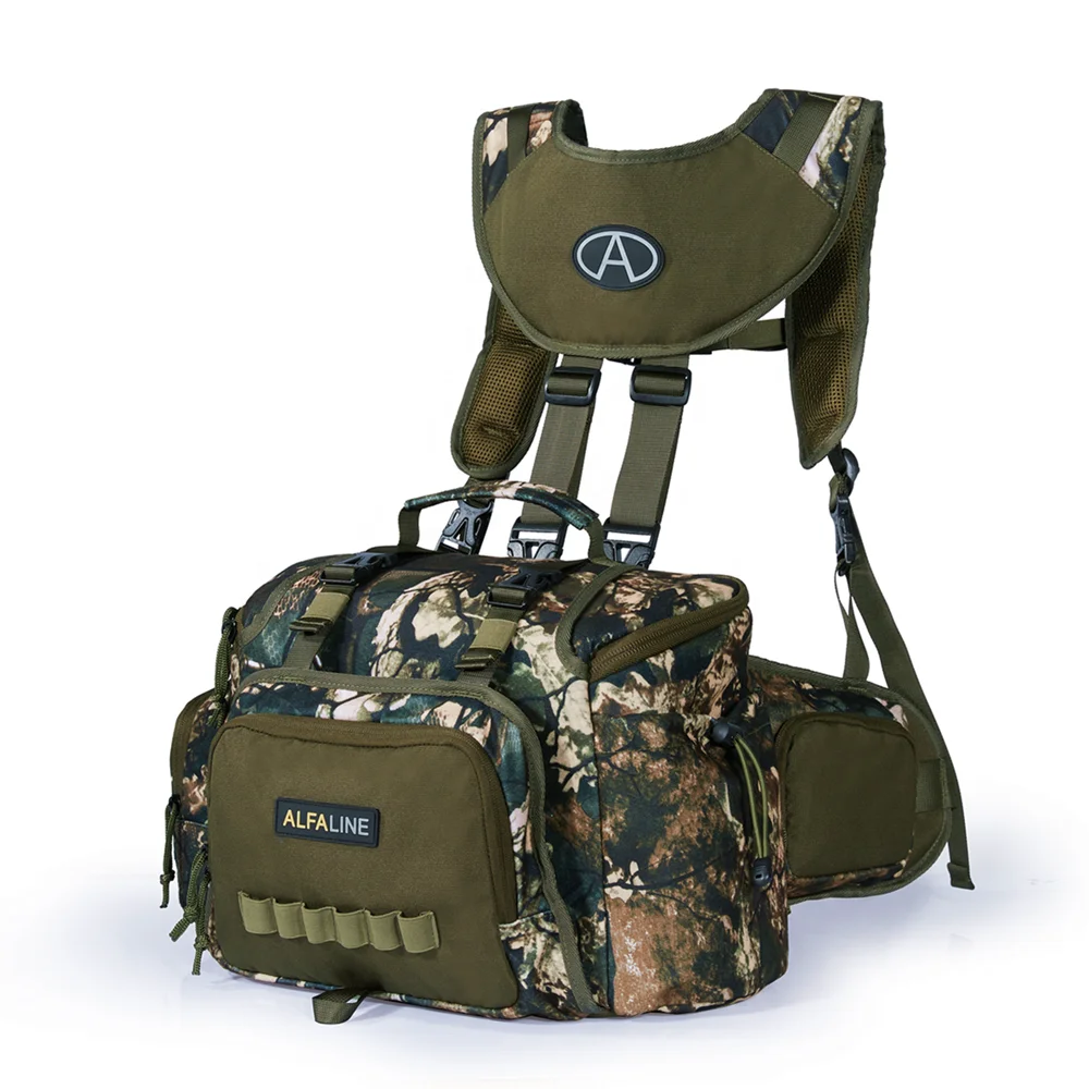 Customized Hunting Fanny Waist Pack Hunting Blind Backpack with 5 Compartments & 2 Organizational Pockets for Outdoor Hunting