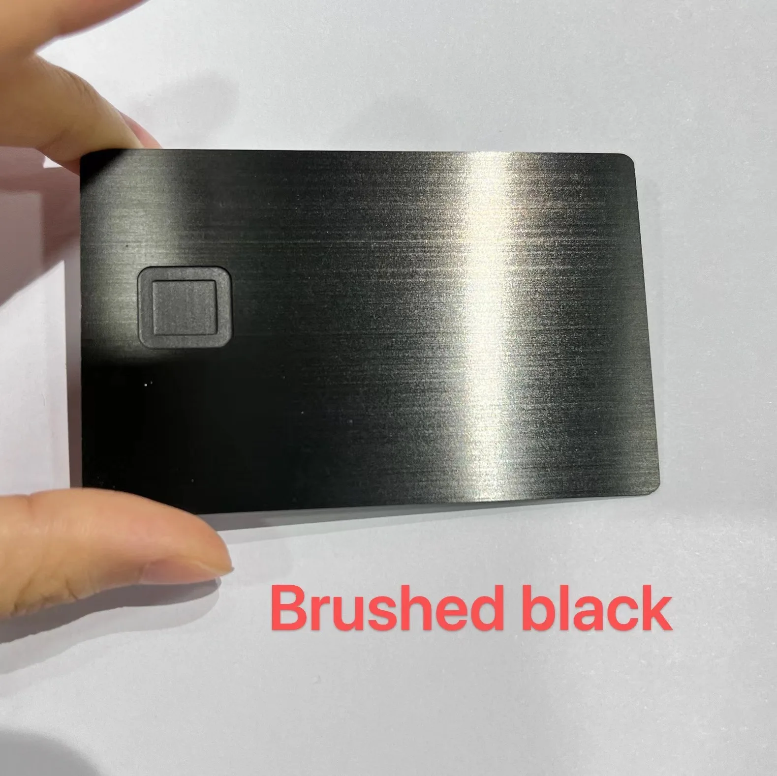 Hot Selling In Stock  Matte Multiple Colors Metal Blank Card With Chip Slot