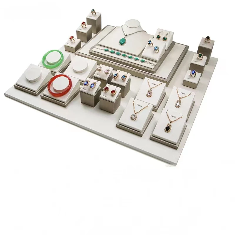 Hot Sale High Quality Jewelry Display Stand Holder Bracelet Necklace Ring Earring Holder Jewelry Display Stand Set