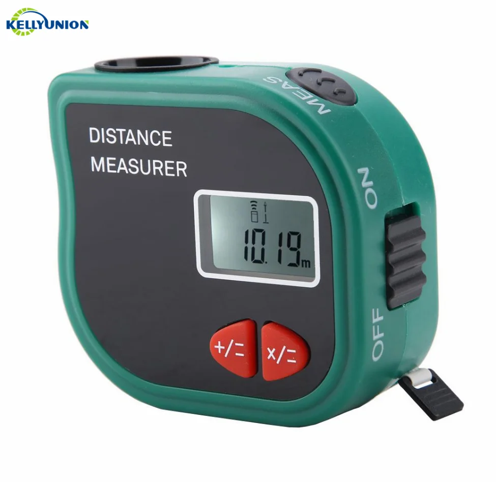 Mini Ultrasonic Digital Tape Measure Laser Range Finder Distance Meter Laser Pointer Rangefinder Level Tool Measurer