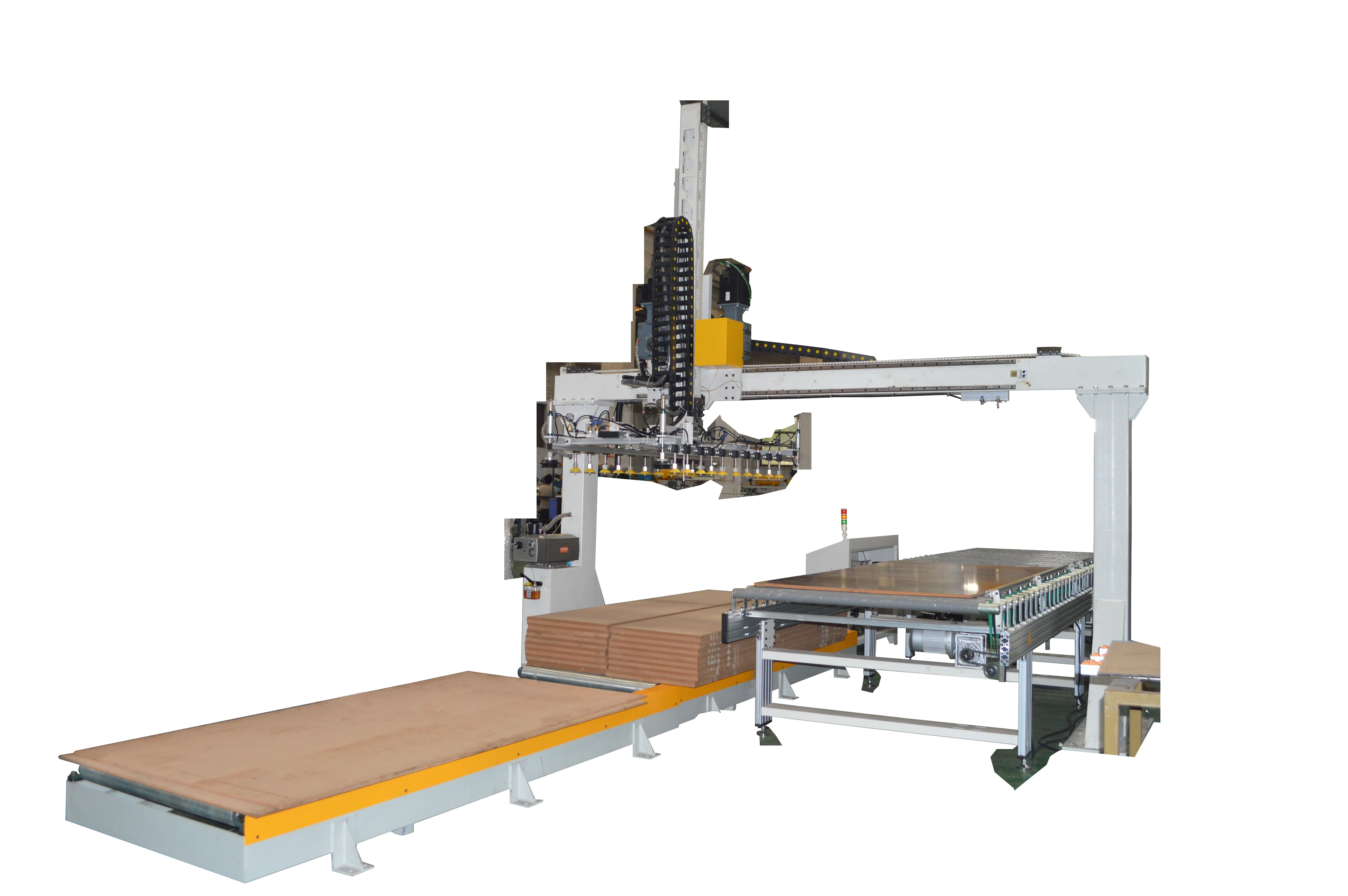 Guangzhou Hessan Auto-loader for 4X8 feet Panel  boards machine carrier/Portal Frame Loading System