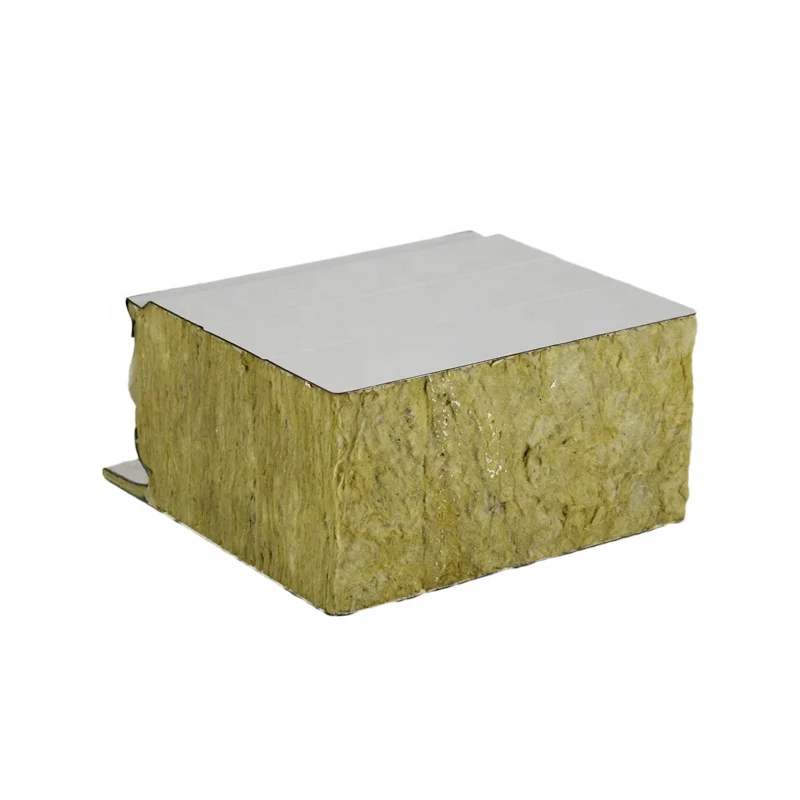 High Strength Easy Install 130kg/m3 with Cheap Price Rock Wool Sandwich Composite Panel Thermal Insulation Basalt Wool Panel