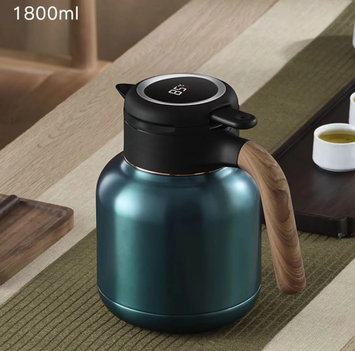 1.8 ml Smart Teapot with LED temperature display and tea infuser