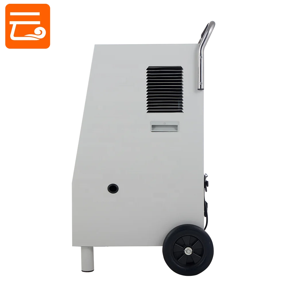 New design 90L 138L R410a Big wheels industrial dehumidifier