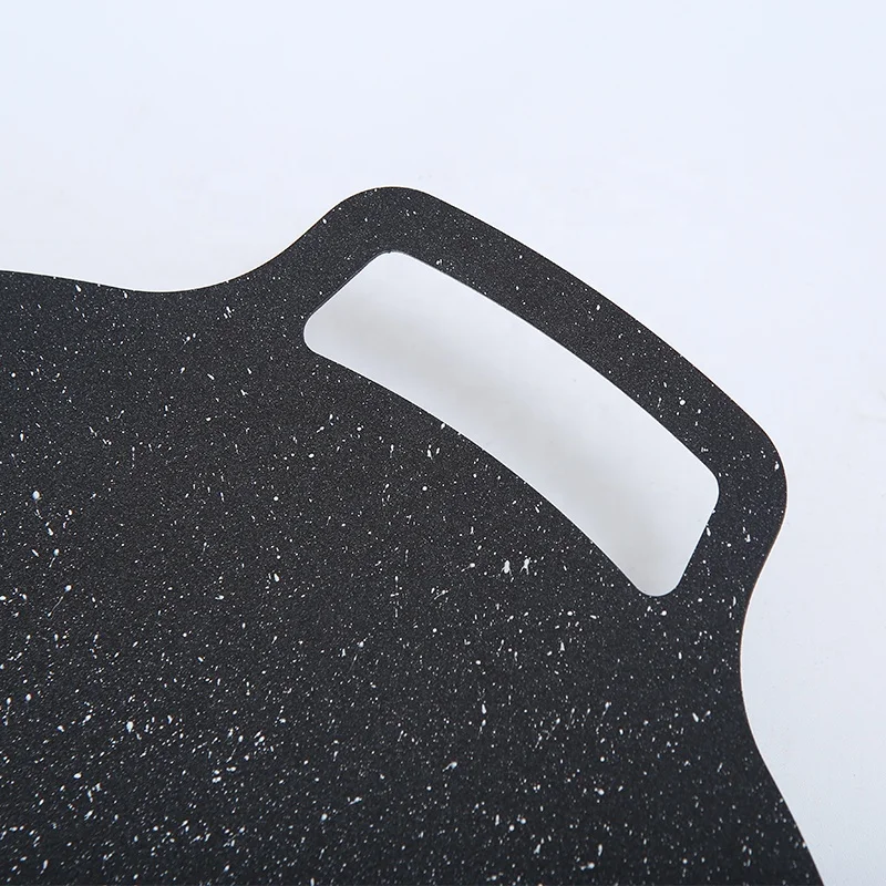 41cm party BBQ grill pan carbon steel with marble  non-stick coating two ears home cooking outdoor cooking