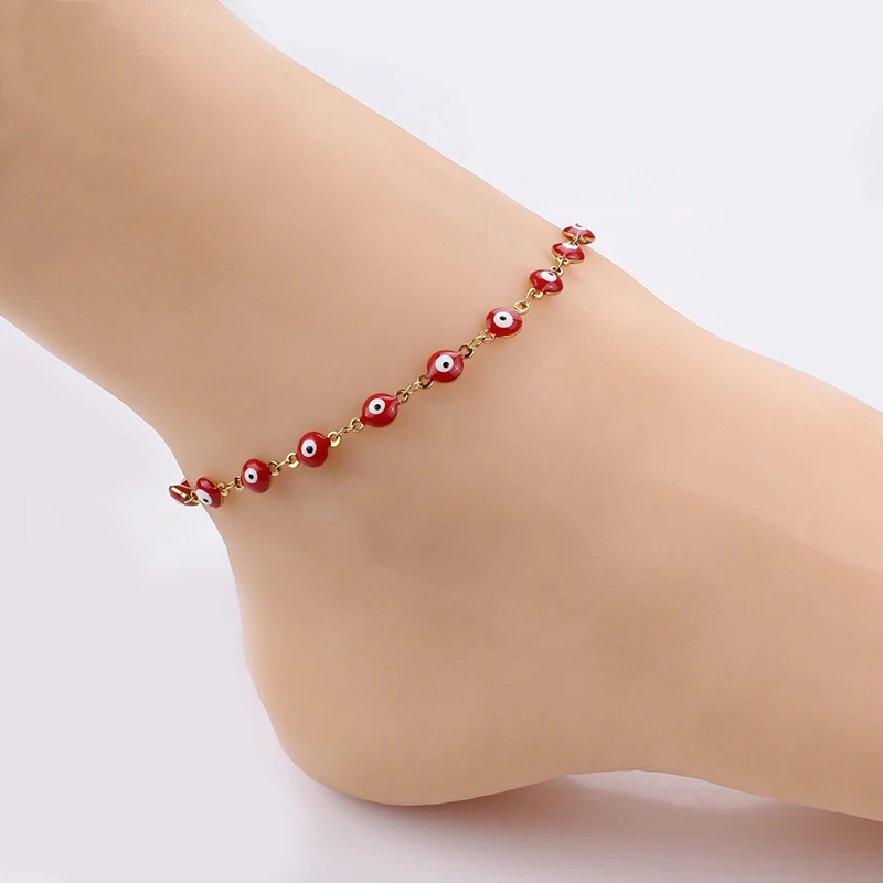 Stainless Steel Demon Eyes Anklet Jewelry Romantic Daily Life Anklets For Women
