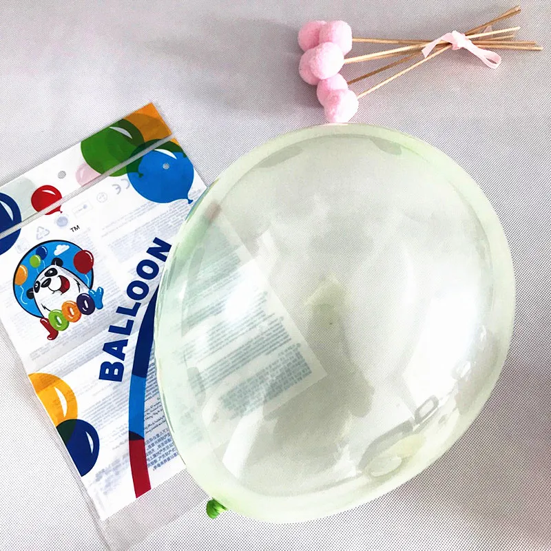 
Birthday Wedding Decoration latex 12/18/24/36 Inch Helium Round Shaped Transparent Crystal Globos Colorful Bubble Balloons 