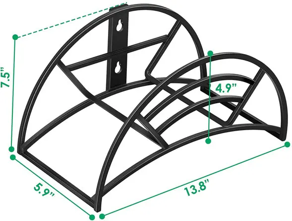 Heavy Duty Garden Water Hose Holder Wall Mount Hose Hanger Decorative Durable Garden Hose Storage