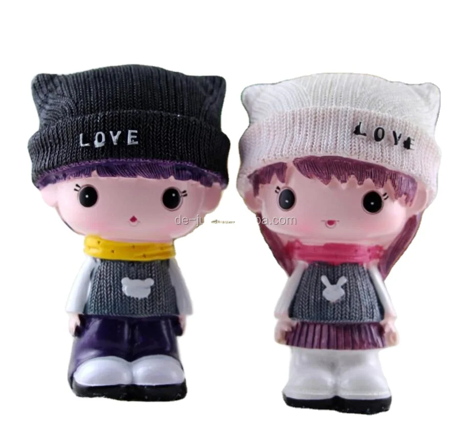 Home Decor Figurine Ornament Resin Dolls Car Decor Handicraft Items