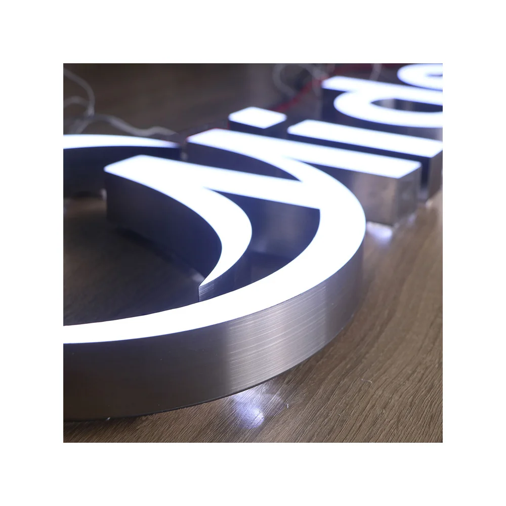 High quality resin letters led outdoor billboard signs 3d luminous letters