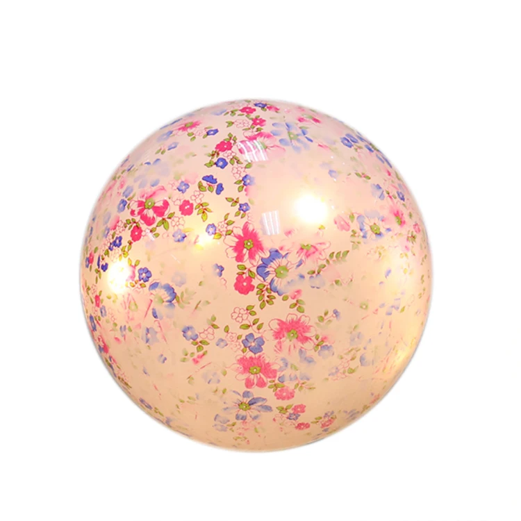 YB Hand Painting Colorful Table Decoration Glass Ball with LED for Christmas