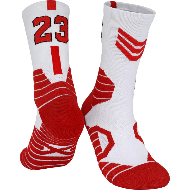 Hot Selling Factory Made Famous Team Mens Socks Running Breathable Skin Friendly Professional Sports Socks Length Basketball