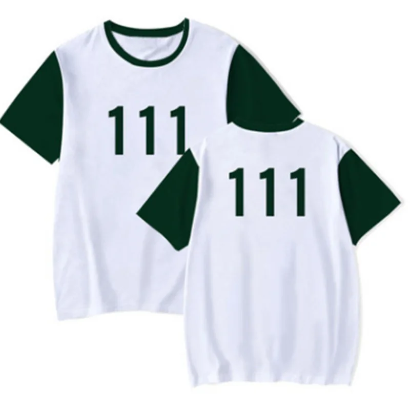 South Korea Movie Unisex Sports Fashion Short Sleeves Clothes 123 Game T-shirt