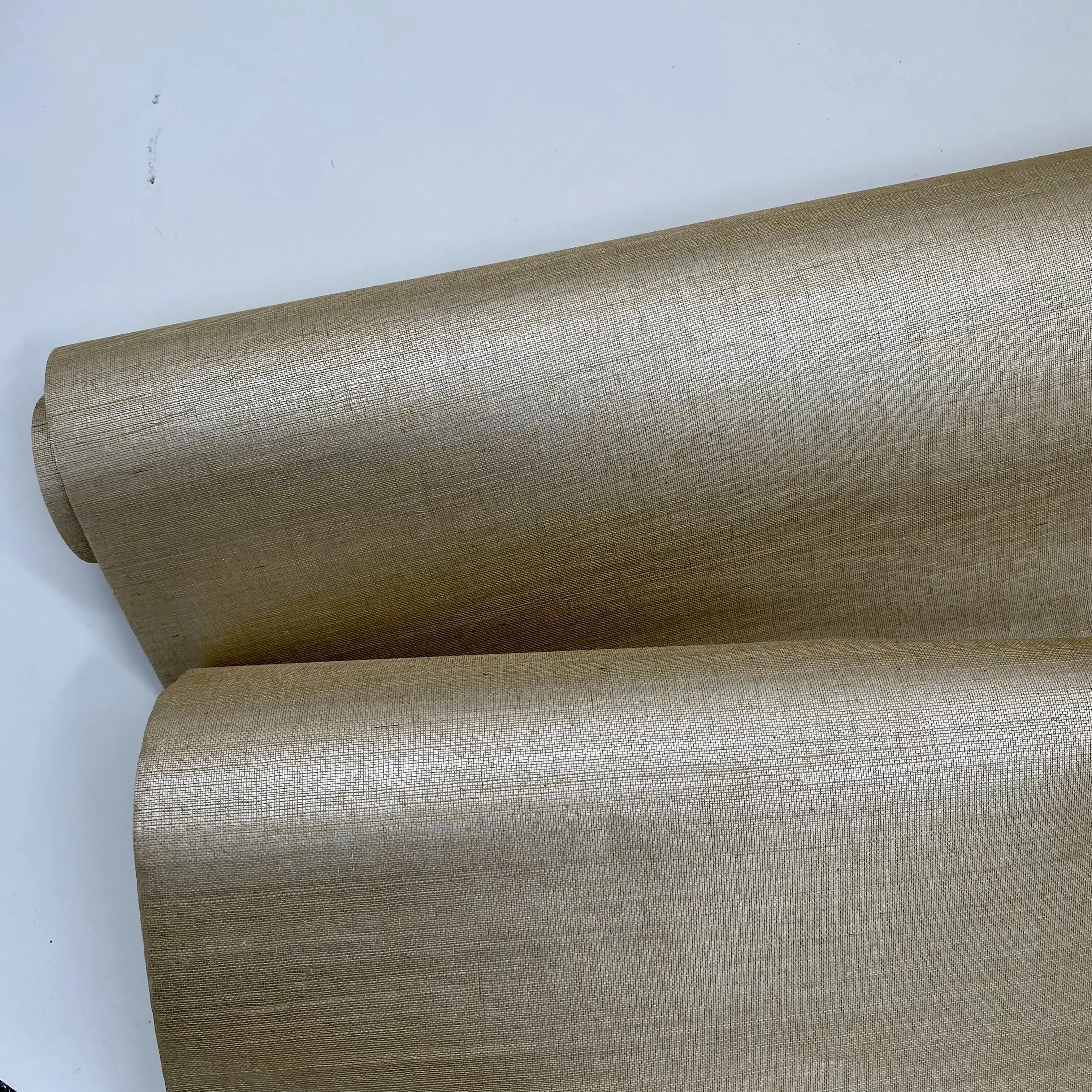 Mywind New Design Metallic Color With Paper Backing Sisal Chinese Hand Made Designer Wallpaper for Home Wall Decor Wallcoverings
