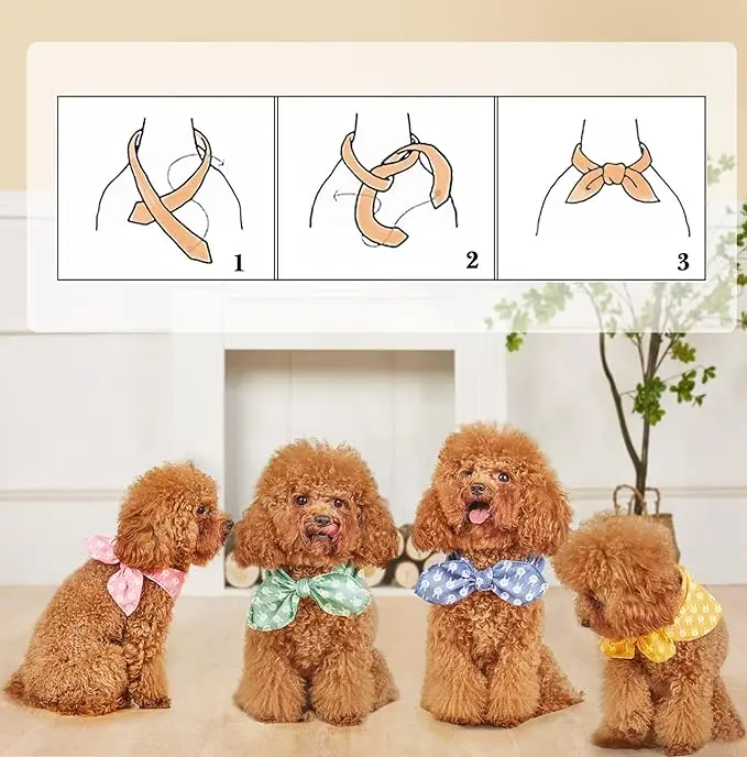 Wide Usage Occasions Unique Bunny Design 18 inch Puppy Cat Scarfs