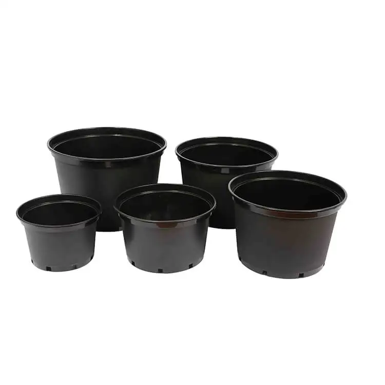 Factory Oem 1 2 35 7 10 12 15 Gai Black Gallon Trade Flower Pot For Seeding