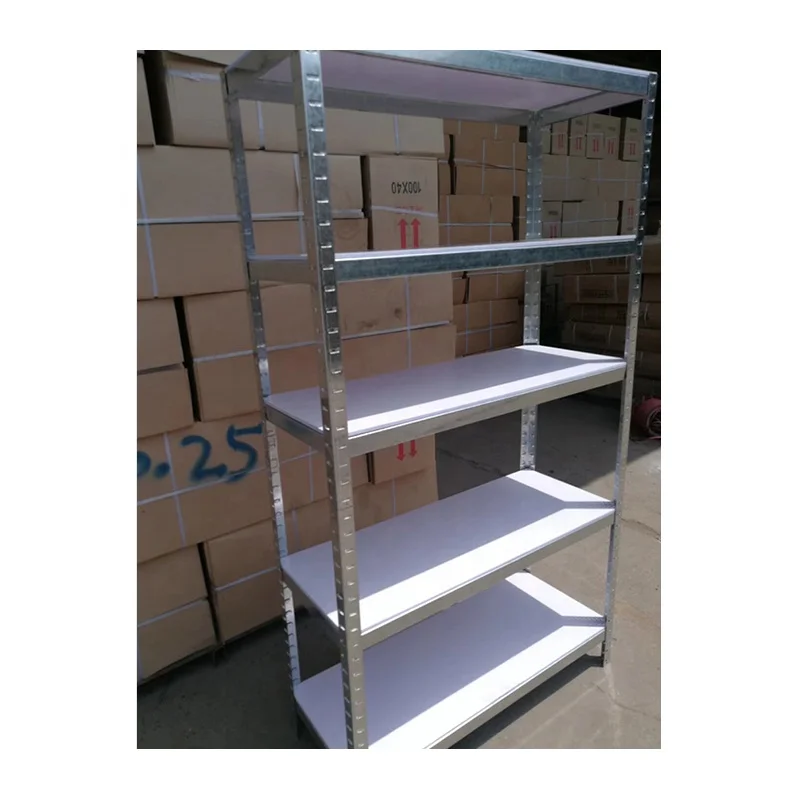 4-tier metal Boltless rack 175 kg load capacity galvanised warehouse Boltless rack steel shelving storage shelves unit