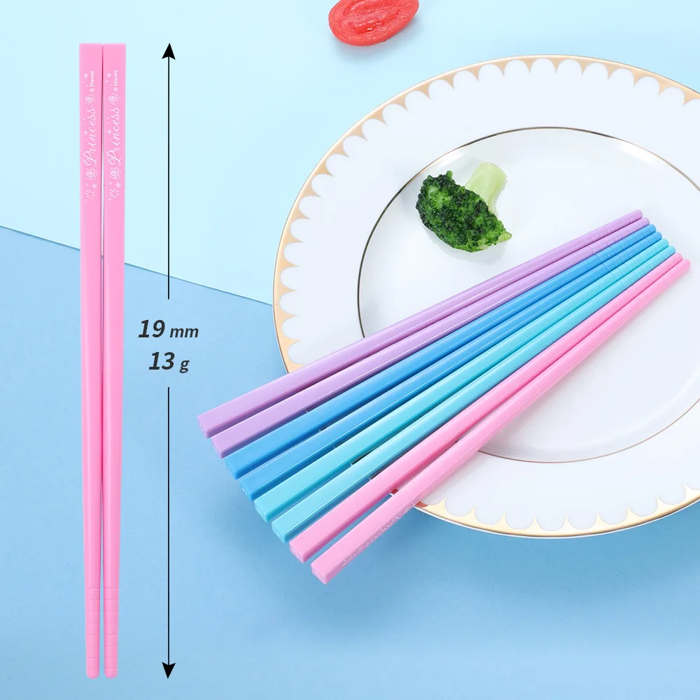 Dishwasher Safe Customized logo Bpa free food grade reusable chopsticks plastic chop stick