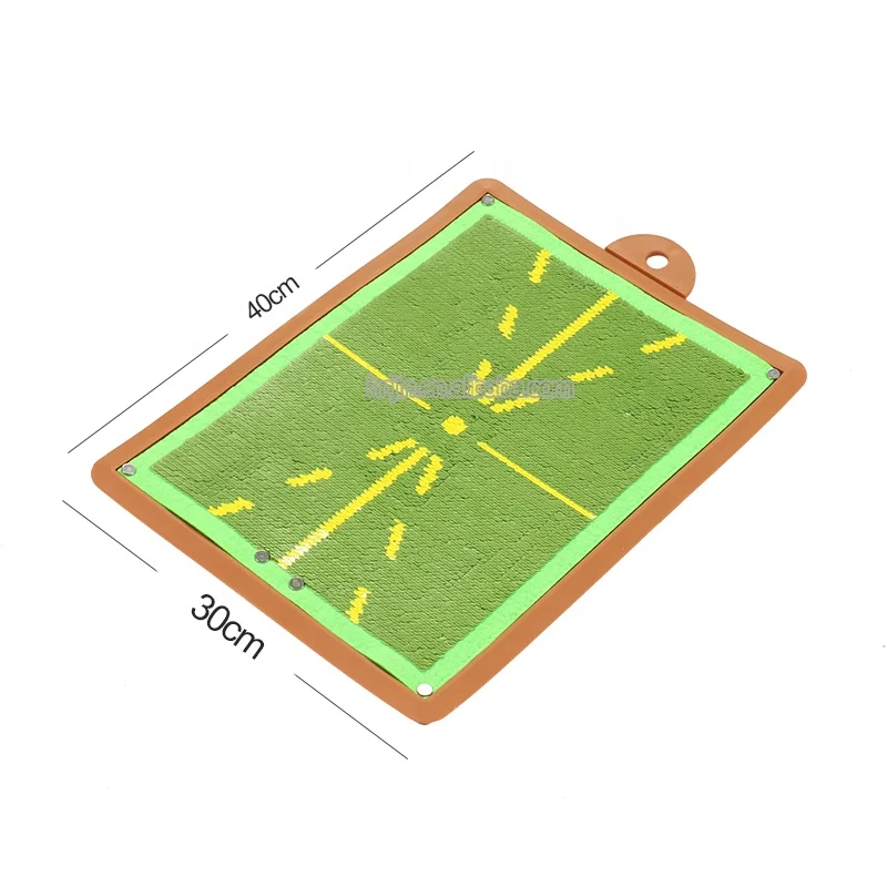 Low price golf path feedback practice mats sequin hitting mat golf training aid mat sequins for swing detection batting