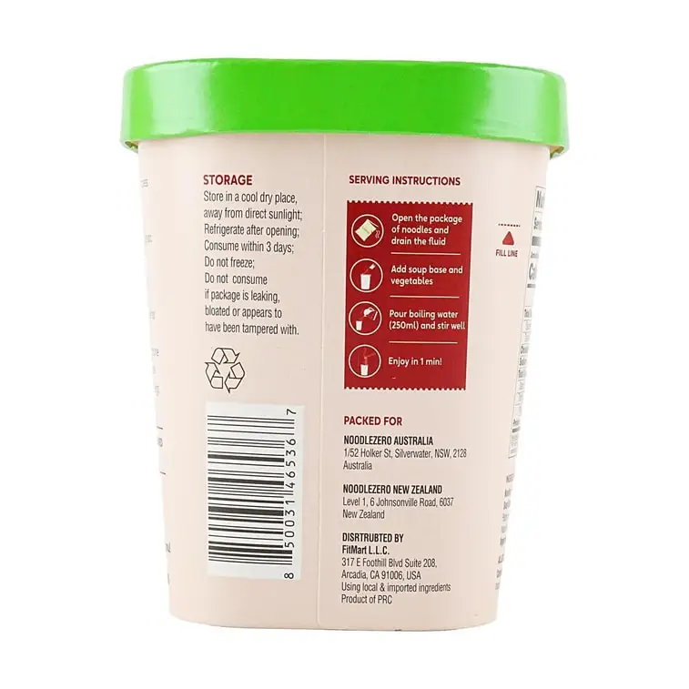 Hot Sale Precooked Food Shirataki Noodles Beef Flavor Noodles No Fat No Sugar Gluten Free Sugar Free