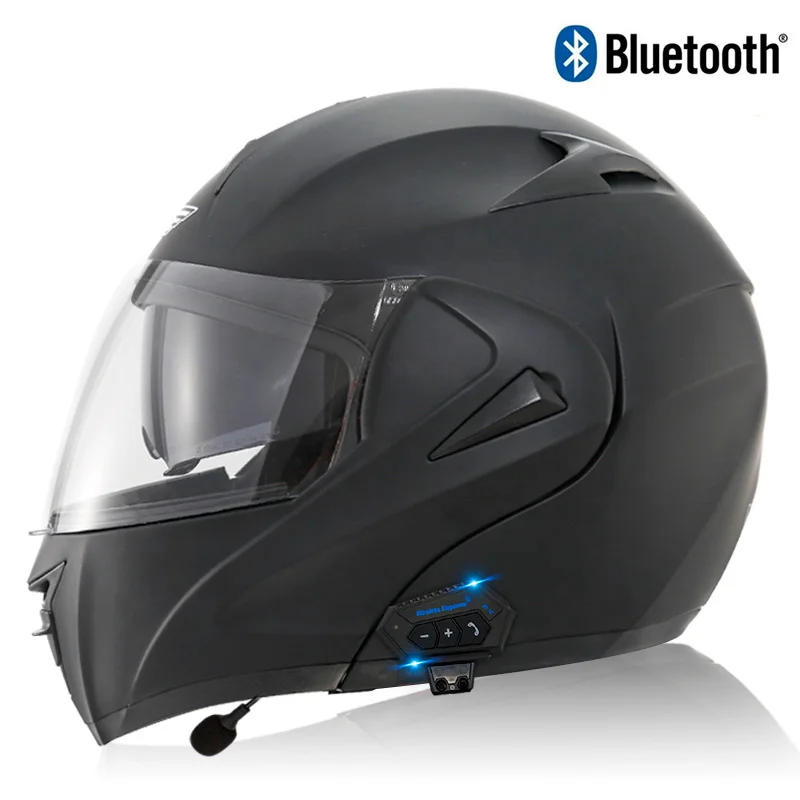 Wejump Carbon Fiber Bluetooth Helmet Headset Motorcycle Bluetooth Headset Intercom