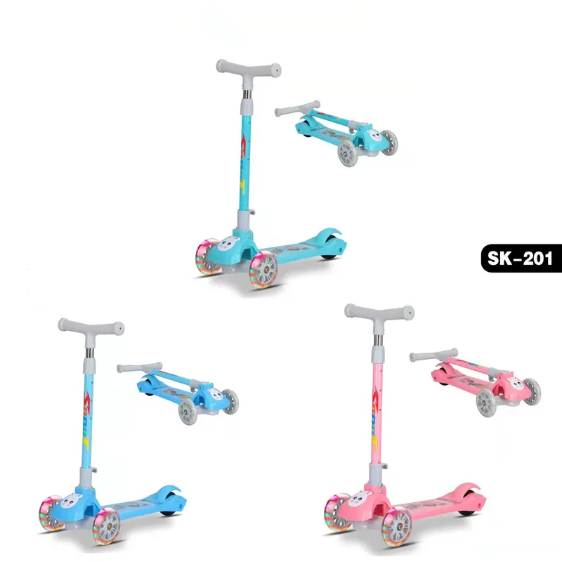 High Quality new plastic cheap push kids scooter child kick Three wheel kids toys scooter with light