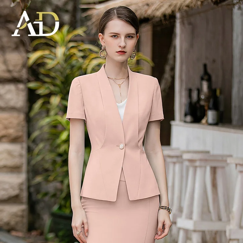 high-end ladies uniform suits for receptionist OEM ODM latest design elegant career dresses outsources professional manufacturer