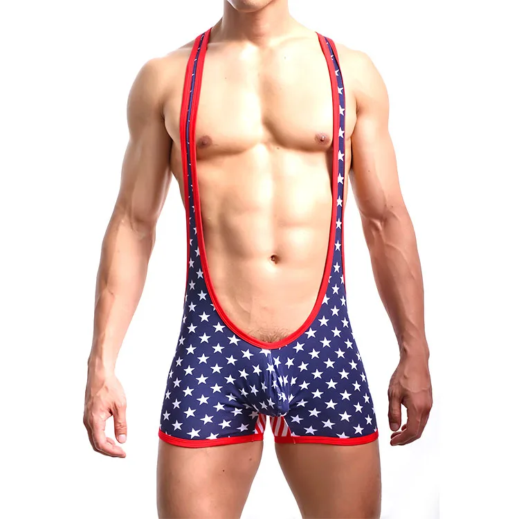 
Breathable Wrestling Bodysuit Jumpsuit Boy Gay Boxer Underpants For Men 
