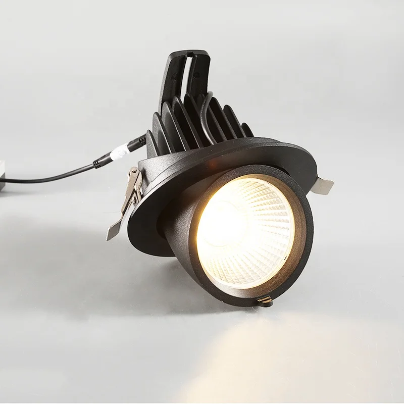 Хорошее качество Крытый алюминиевый круглая потолочная панель округлая панель с регулируемой мощностью 6 Вт 7 Вт 8 Вт Cob светодиодные встраиваемые светильники корпус прожектора