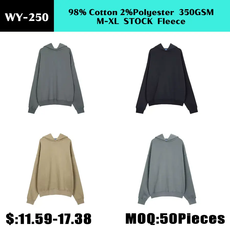 Custom men sweatshirts hoodies no string cut and sew oversized pullover french terry cotton cut edgs raw hem rhinestone hoodie