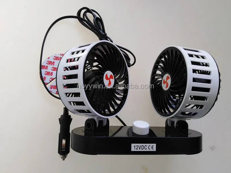factory supply twin head car fan  dc 24v cooling