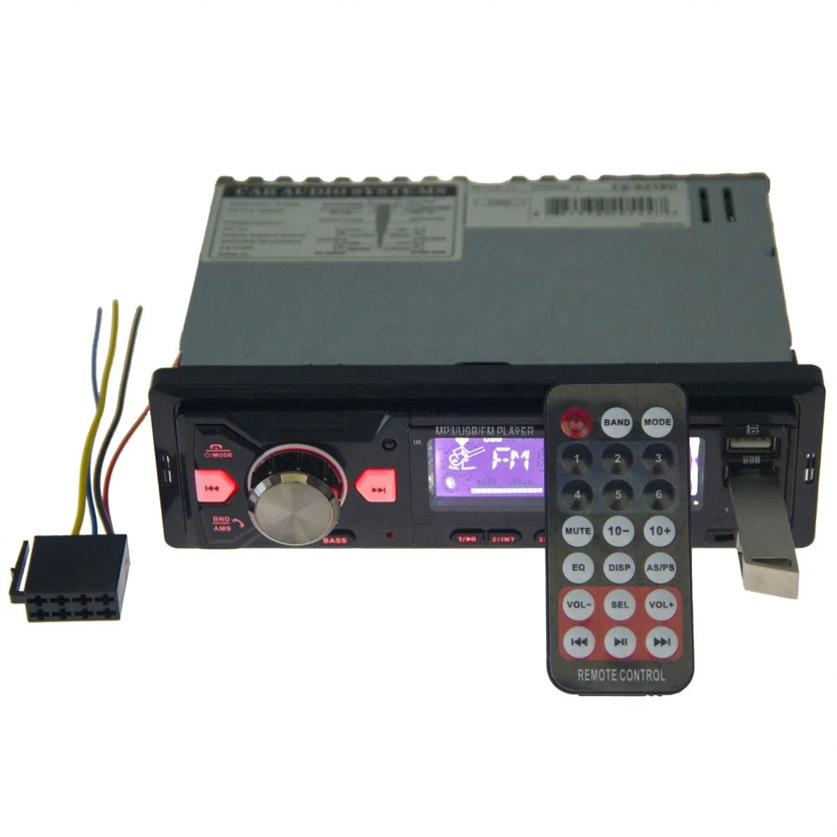 Universal Car Mp3 Player Car Estereo Bt 2usb Aux Voice Control Lcd Screen 1 Din Car Radio