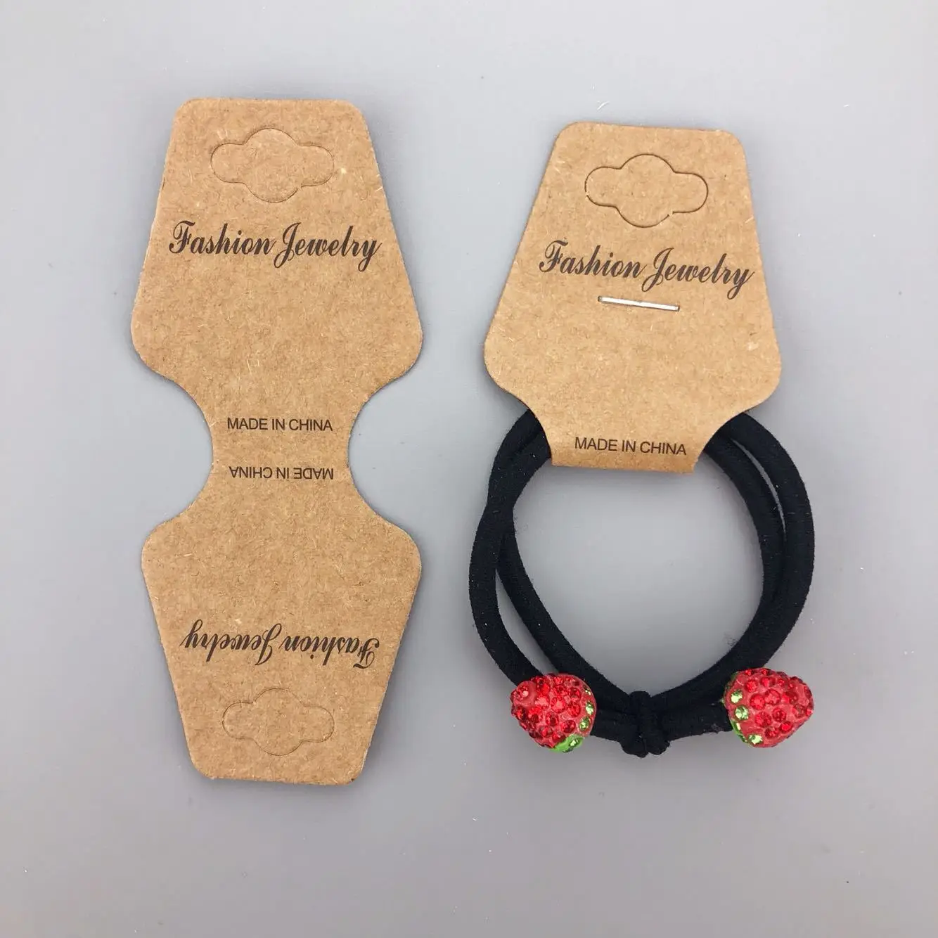 Custom jewelry display cards self-seal bags cards holder blank kraft paper tags for DIY ear studs jewelry display