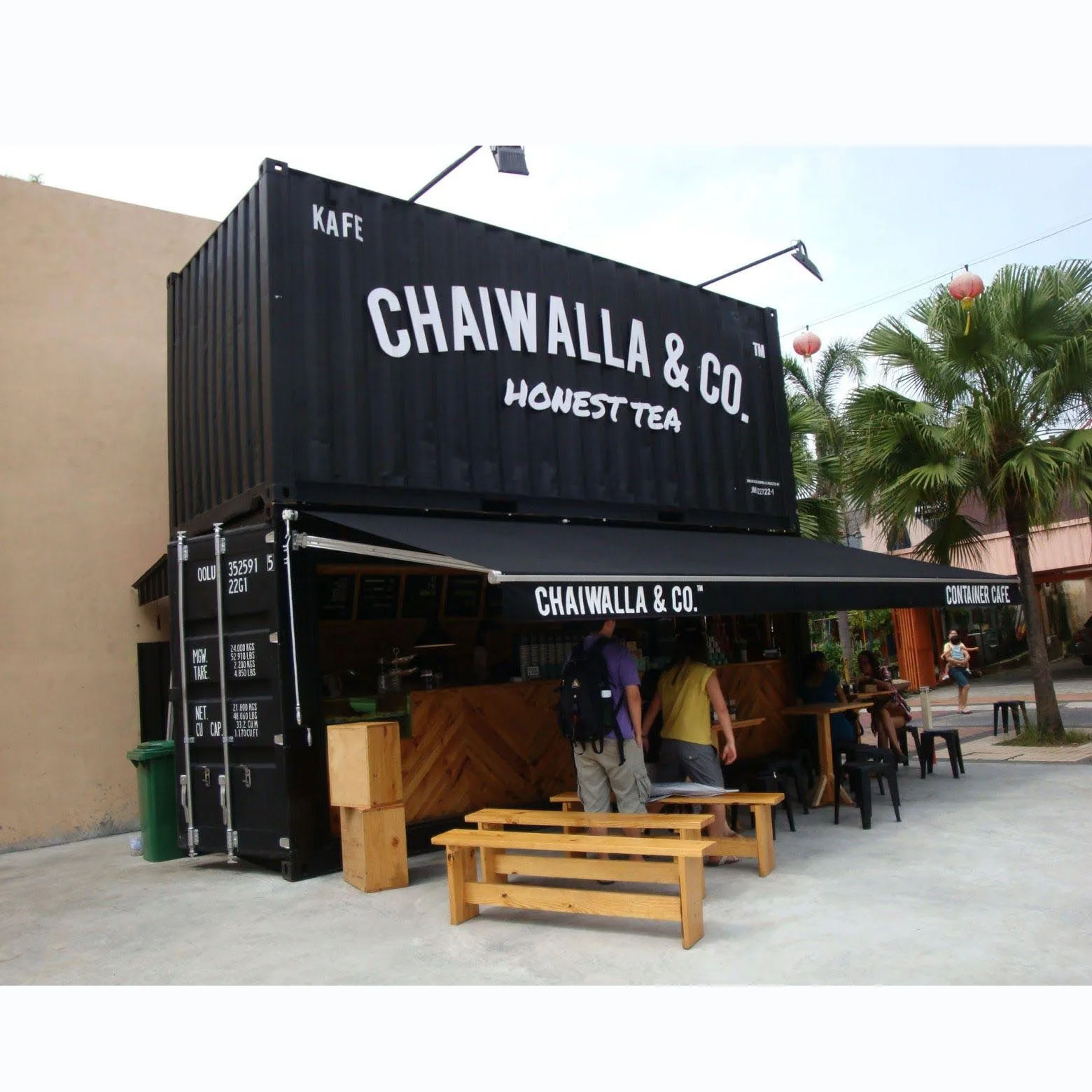 Luxury modular prefab container restaurant coffee bar food kiosk container