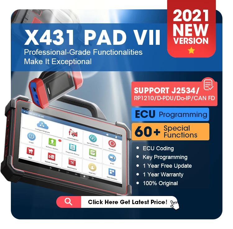 Диагностический инструмент Launch X431 PAD VII 8 ГБ 258 диагностический для автомобиля Pad7 Android 9 0