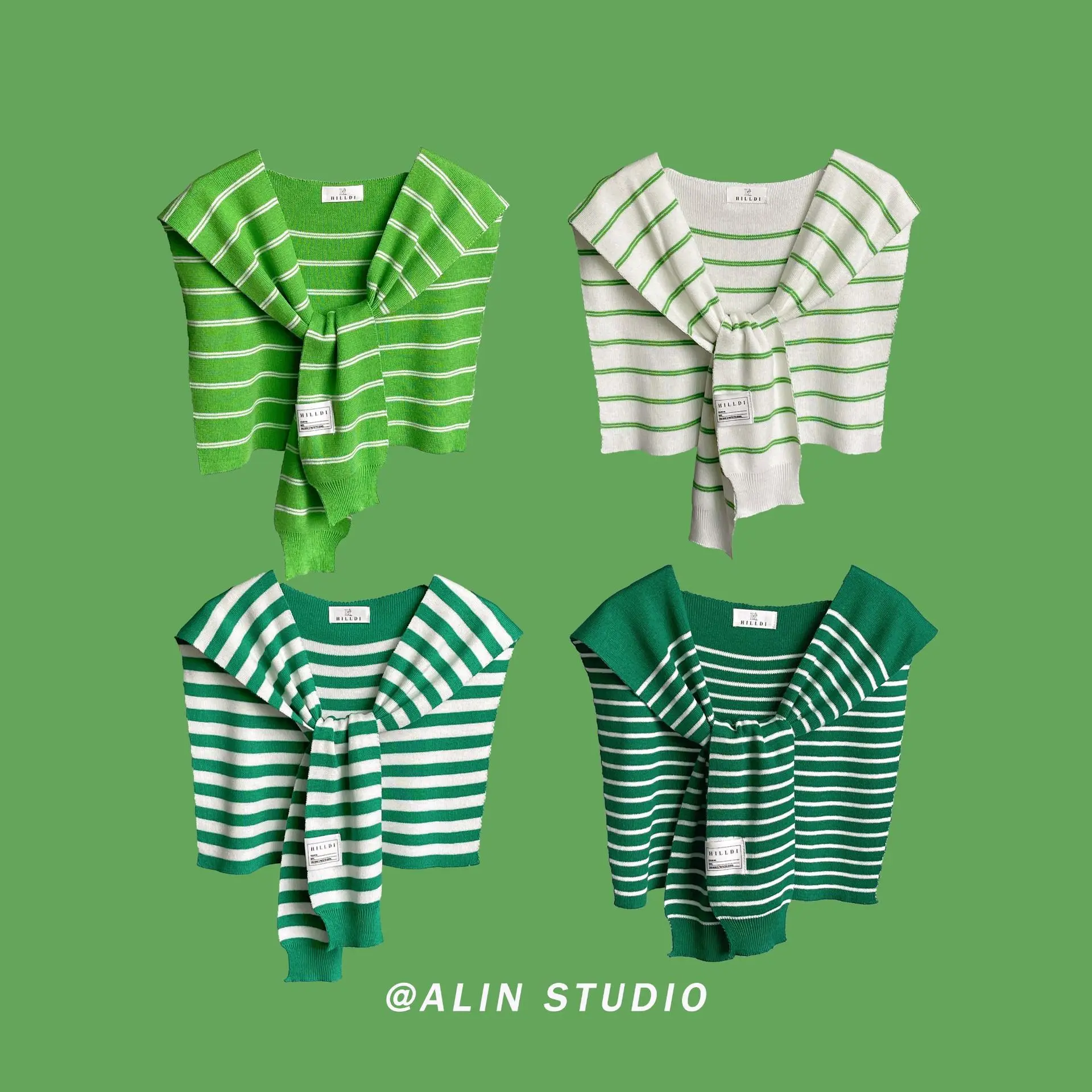 Korean Summer Air Conditioning  Collar Neck Guard Scarf Female Knit Thin Autumn Knotted Cape Sunscreen Shawl For Women