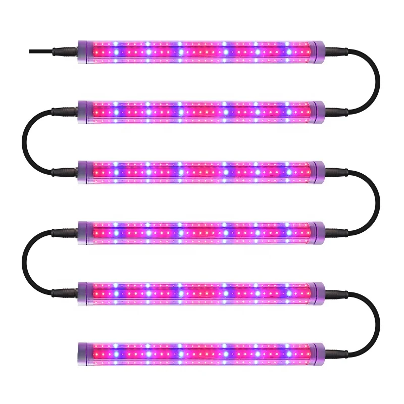 2ft 4ft 8ft DEMETER LED Grow Tube Light V7 Daisy Chain Growing Lights Waterproof Plants Fill Light 660nm IR Blue Bar Lamp Kit