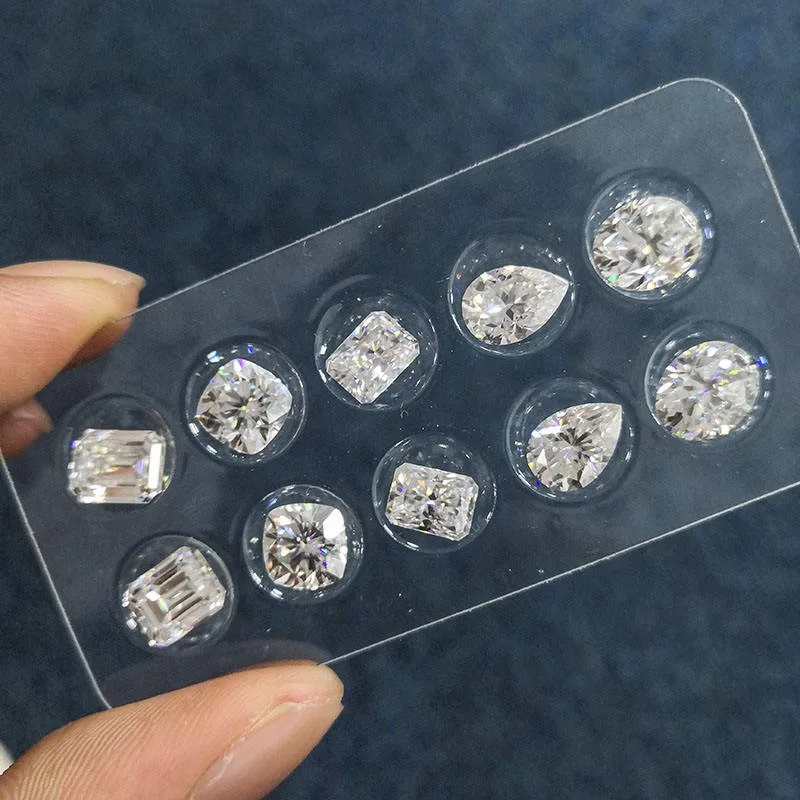 7Carat China Manufacturer High Quality Jewelry Moissanite  Moissanite White D Color Cushion Cut Loose Moissanite Stone