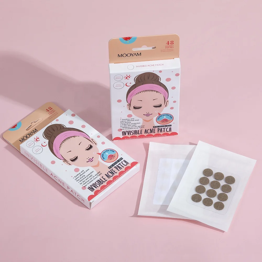 Private Label Tea Tree Acne Pimple Blemish Spot Treatment Acne Patches Hydrocolloid Day And Night Used Acne Patches