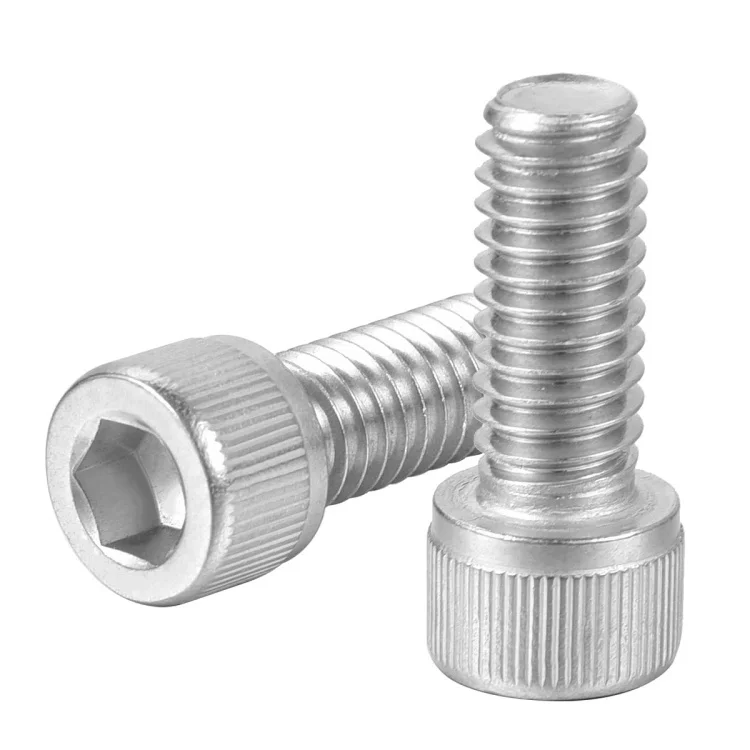 M8-1.25 Hexagon Socket Head Cap Screws Bolts DIN 912 Stainless Steel Bright Finish Machine Full Thread Allen L Key Bolts