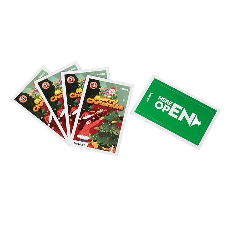 Factory price instant  peel off tickets one window round pull tabs gambling tickets and board